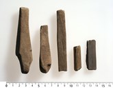 A selection of whetstones found at Ytre Moa.
