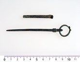 Ring pin from Ytre Moa. Ring pins were used by both men and women and may have been used to fasten cloaks to other garments. (Photo: The County Archives of Sogn og Fjordane).