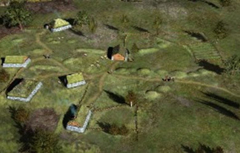 Reconstruction of the Viking farm at Ytre Moa