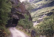 The oldest tunnel in the county of Sogn og Fjordane, the Kårdal tunnel. Very little work has been done on the tunnel after it was completed in 1898. 