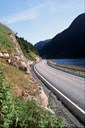 The E-39 Oppedal-Instefjord cuts through a scenic fjord landscape. The road received "The beautiful roads award" in 1992. The award was given at the county council meeting on 16 December 1992. 