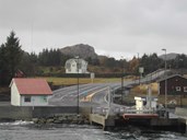 The ferry quay at Værlandet.
