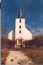 The new Stavang church, which is 'sokn church for Bru 'sokn', is made of brick. The interior and exterior are dressed and whitewashed. The reason why the 'sokn' is called Bru is that Svanøy had this name until 1685, and Svanøy was the location of 'sokn' church until 1872.
