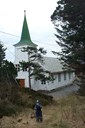 The church site is a small, flat area on the island of Fanøya, close to the harbour and the school. The chapel lies in a north-south direction. The exterior of the house was renovated both in 1974 and 2000.
