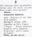 Firda Folkeblad, October 1945.