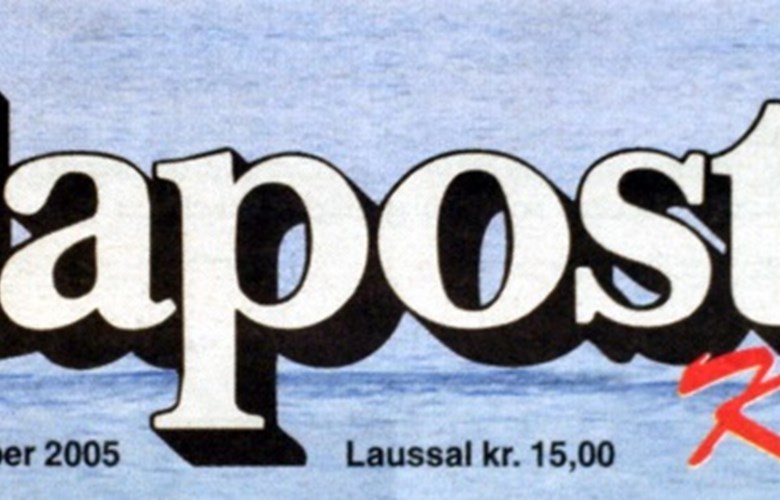 Firdaposten 2005. Editor Svend Arne Vee. Started as an organ for the Norwegian Labour Party in 1948.