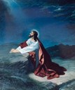 <i>Jesus in the Garden of Gethsemane</i> - painting by Vilhelm Bjørknes. 