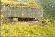 The bunker used as a central firing command was located above the road with a commanding view of the whole of the Vanylvsfjord.