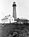 This is what the lighthouse looked like prior to the air raid in February, 1945. In front of the tower is the big keeper's residence, jokingly referred to by the station crew as a 'two-and-a-half-family residence', which went up in flames. About 1950, the number of permanent residents on the island of Utvær was more than 60. They even had a school house from 1939. The jetty built in 1918 made the harbour much safer.