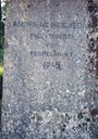 The stone at the Eikefjord church has the following inscription: ANDREAS HESJEDAL - DIED IN ACTION - FOR - HIS COUNTRY - 1945.