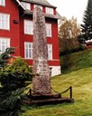 The Øvrelid stone at Sunnfjord Folkehøgskule, unveiled on 29 October, 1933.