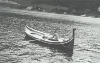 Adelsteen Normann's "Nordlandsboat". This boat was fitted with an outboard engine. 