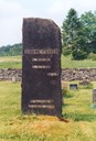 The memorial stone for Sigurd Fossen stands on his grave in the churchyard at Holmedal. Holmedal Songlag (choir) had the stone erected in gratitude for the work he did for the choir and music life in the community.